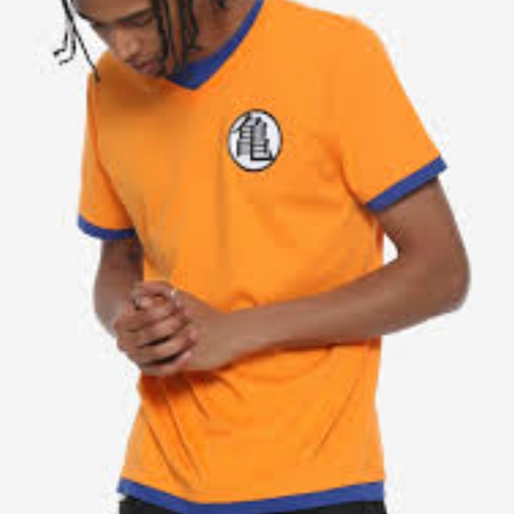 Hot Topic Dragon Ball Z Goku Kame Symbol Layered T-Shirt Size Large